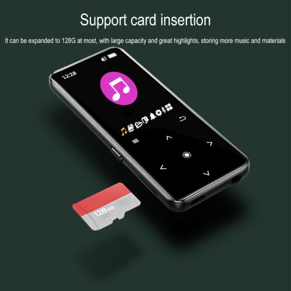 b030ec8811c096f5 MP3 Bluetooth 5.0 MP4 HiFi Lossless Music Player Portable Audio Walkman With FM/E-book/Recorder/Mp3 2024 New