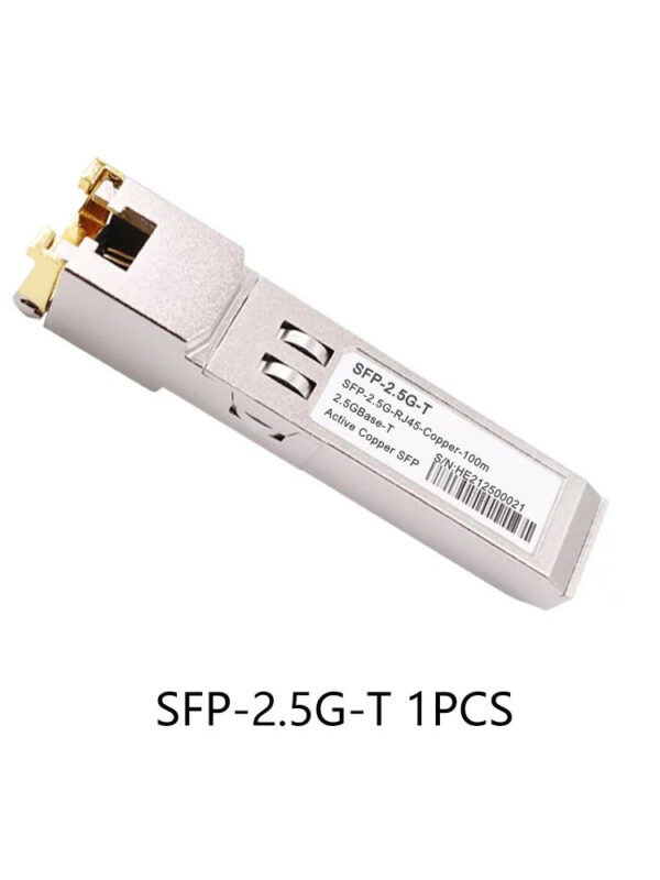 b0378af5bf89b199 10G SFP+ Fiber 2.5G Copper SFP Modules Optical Port Turn To RJ45 Ethernet Port Switch Gigabit Transceiver Module