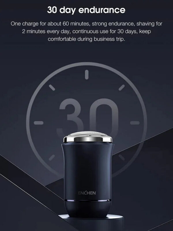 ENCHEN Mini Face Shaver For Men Rechargeable Shaving Beard hine Wet-Dry Dual Use Waterproof Traveller Electric Razor 240124