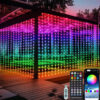 b0494231078bd51d Smart LED Lights, 3mx3m 300Leds USB Lights with Bluetooth App Timer ,Music Sync Christmas Curtain String Outdoor