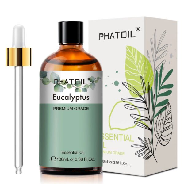 b054f6de55391cb3 PHATOIL 100ml Essential Oils Lemon Eucalyptus Sweet Orange Cinnamon Vanilla Aroma Oils for Humidifier Diffuser Aromatherapy