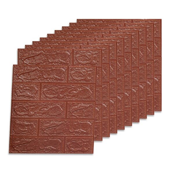 b0580bcc0b3b9524 3D Three-dimensional Wall Self-adhesive Wallpaper Anti-collision Decorative Stickers 10pc