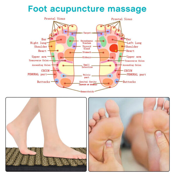 b06318264791ab71 Kuznetsov's Applicator Nonslip Acupressure Yoga Cushion Sensi Massage Body Mat With Needle Foot Massager Pillow Neck Fitness Pad