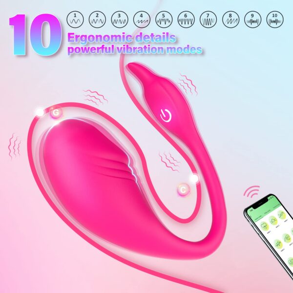 b08108f278293330 Adult Sex Toys Wearable Panty Couple Vibrator Dildo 10 Vibrations, Long Distance Vibe Rechargeable Vibrating Panties with APP Control, G spot Clit Stimulator for Women