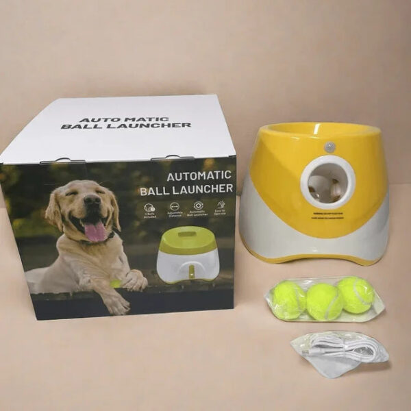 Dog Launcher Automatic Dogs Chase Toy Tennis Throwing Pill hine Fun Interactive Throw Rechargable Catapult USB Charging
