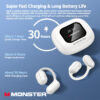 b09429408e654ac4 Monster Smart Touch Screen Bluetooth 5.4 Earphones Sports OWS Wireless Headphone IPX5 Waterproof Headsets Support TF Card Music
