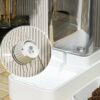 b09ae1f62fa0bb9e HOOPET Dog Feeder Cat Automatic Feeding Water Bowl Transparent Pet Food Storage Dispenser Container Puppy Kitten Accessories
