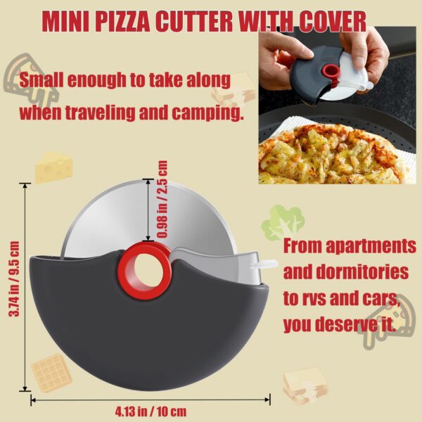 b0b43ebe1125b63c Stainless Steel Roller Cutter Multi-purpose Pizza Cake Dough Slicing Tool Baking Kitchen Accessories with Sharp Blade Wheel