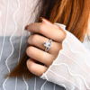 b0c923afa23a62b1 ATTAGEMS Diamond Rings Women Engagement Sterling Sier Jewelry Wedding Moissanite Band Ring