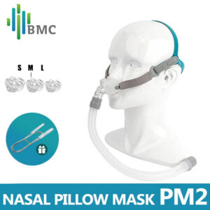 b0cca4b54838177a BMC PM2 CPAP Mask Nasal Pillows Mask 360° Front Hose S/M/L 3 In 1 For CPAP BiPAP Machine Cpap Pillows For Sleeping Nasal Mask