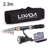 b0d8b4e713d4c43a Lixada 2.1m 2.3 m Telescc Combo Full Kit Carbon Fiber Rod Pole Spinning Reel Fishing Bag Case Pesca Gear Set