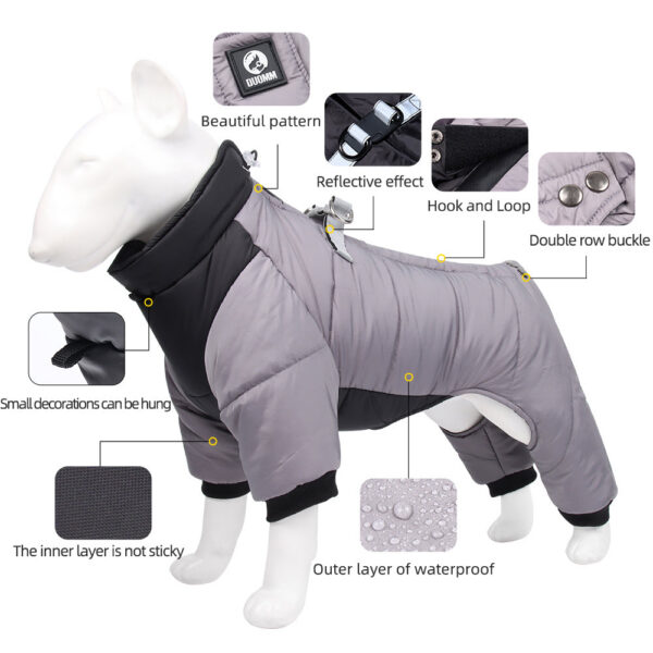 b0eb421841867a60 Winter Warm Thicken Pet Jacket Waterproof Dog Clothes for Small Medium Dogs Puppy Coat Chihuahua French Bulldog Pug Clothing