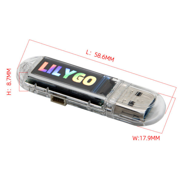 b0ed5f593d07fc3c LILYGO® T-Dongle-S3 ESP32-S3 Development Board With Screen Dongle 0.96 inch ST7735 LCD Display Support WiFi Bluetooth TF Card