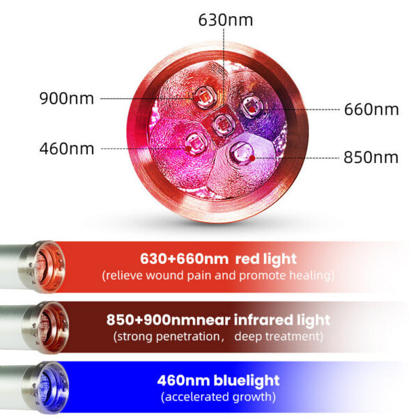 Professional Red Light Infrared Therapy Device Sore Canker Lip Handheld Oral Physiotherapy Wand Ear Nose Knee Health Pain Relief