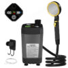 b10089abe4eb0b65 Camping Pump RV Outdoor Camp w/Full Screen Intelligent Digital Display Adjustable 6000mAh Shower Kit
