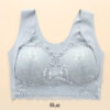 Women Lace Bra Camisole Underwear Bue L XL XXL Breathable V Neck Gather Up Soft Comfortabl Casual