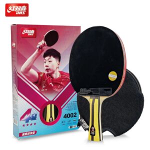 b10802ea1fd32479 DHS H4002 4 Star Table Tennis Racket 5 Star 6 Star H5002 H6002 Ping Pong Racket Professional Pure Wood Paddle with Sticky Rubber