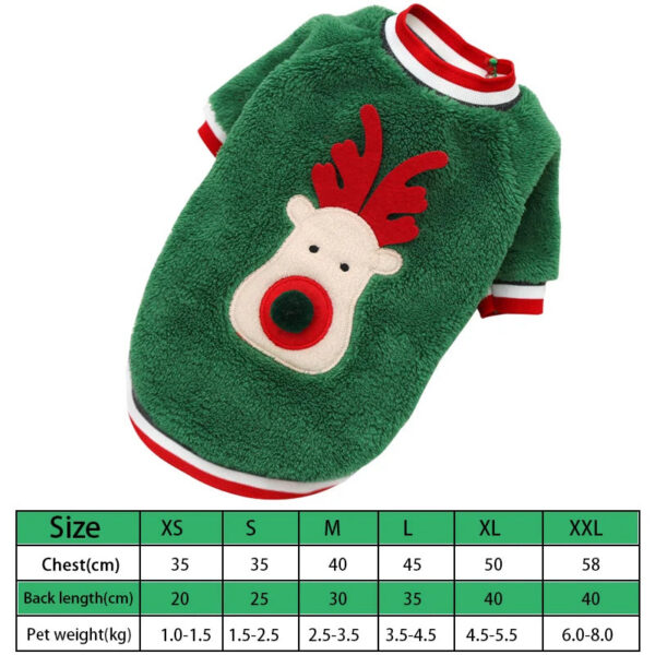 b112f9bec7760af9 Christmas Clothes Winter Warm Soft Fleece Dog Sweater Clothing for Dogs Puppy Cat Chihuahua Costume Coat Pet Supplies