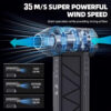 130000RPM Mini Jet Fan Electric Air Duster Adjustable wind speed Turbo Violent Blower Rechargeable with Light Car Cleaning