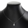 Smyoue D Color 0.5-5CT Moissanite Diamond Necklace for Women Round Pendant Birthday Gift S Sterling Sier Wedding Jewelry