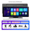 Imagebon Android 13 Dash Cam Wireless CarPlay & Android Auto Car DVR Netflix Google Play GPS Bluetooth Rearview Mirror Camera