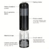 b1519092e2ddd213 Automatic Electric Pepper Grinder Salt Mill-Adjustable Spice Crusher Forkitchen Gadgets And Supplies-Reusable