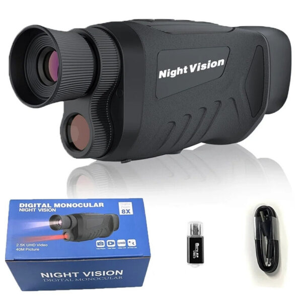 b17f418defd922ba Monocular 40MP 2.5K Infrared Telescope 984ft Night-Vision Distance 6X Optical Magnification 8X Digital Zoom