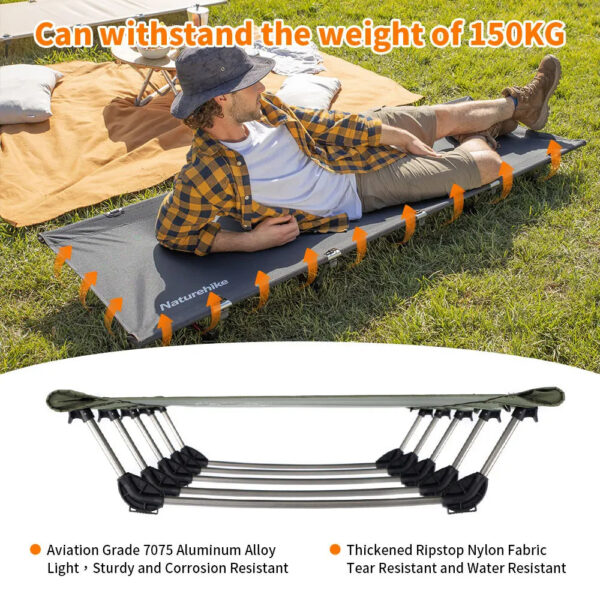 b1876ee1dc39523d Naturehike XJC05 Camping Bed Ultra Light Supplies Hammock Bed Folding Cot Outdoor Hiking Supplies Bed NH20JJ001