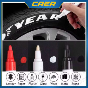 b18b0c2f56cb229a 1Pc Car Oily Painting Waterproof Permanent Graffiti Touch Up Tyre Marker Auto Rubber Tire Tread Mark Pen for Bike Cars Metal