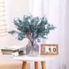 b18e05d16a3dcd8f Momkids 6 Pcs Babys Breath Bulk Artificial Faux Silk Flower Gypsophila Bouquet Winter Real Touch Fake Floral for Office Kitchen Wedding Restaurant Centerpieces Christmas Party Decor (White)