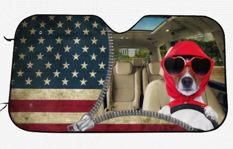 Personalized cartoon Windshield Sunshade Car Window Windscreen Cover Sun Shade Auto Sun Visor Car-covers Car Solar Protection