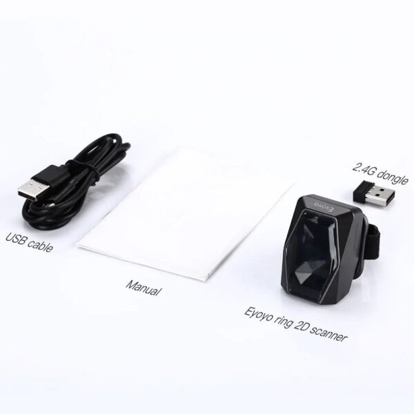 b1955af9987a27fc Eyoyo 2D Wearable Ring Barcode Scanner Mini Portable 3-in-1 USB Wired 2.4G Wireless Bluetooth finger scanner iPad iPhone Android