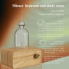 Rechargeable Essential Oil Diffuser Waterless Nebulizing Diffuser Electric Smell for Home Office Wood and Glass Aroma Diffuser
