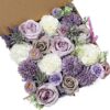 Serra Flora Artificial Christmas Flowers Greenery Combo Box Set Faux Flowers Bulk Flower Leaf with Stems for DIY Tree Ornaments Xmas Wreath Floral Arrangements Centerpieces