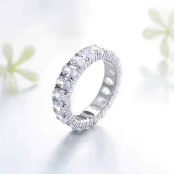 b1b19bb8a6cbd834 Modian New 100% 925 Sterling Silver Classic Oval Sparkling Finger Ring For Women Luxury AAAAA CZ Wedding Engagement Fine Jewelry