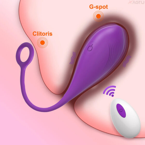 b1b58c23e18085fb Wireless remote control vibrator for women, clitoral G-spot orgasm stimulator, vibrating love egg, adult female wearable sex toy