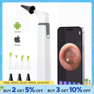 b1c3859dae33fee2 Visual Scoop Endoscope WiFi Wireless Otoscope Ear Wax Removal 3.9mm 720P Taking Picture Video Compatible with IOS Android