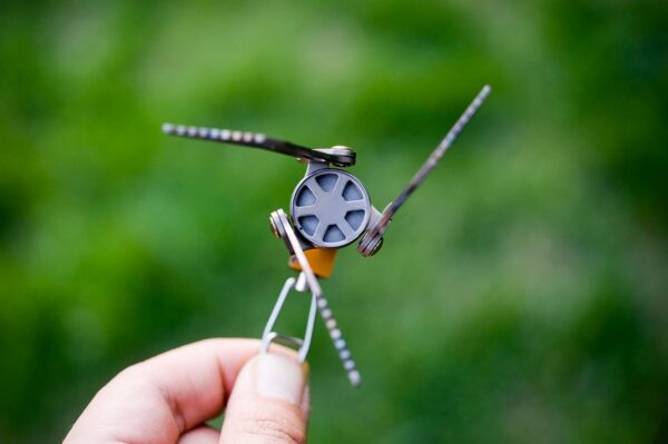 Fire-Maple FMS-300T Ultralight Titanium Backpacking Camping Gas Stove | 2600W Pocket Backpacking Cooking Folding Burner | Outdoor Trekking Hiking Fishing (Orange)
