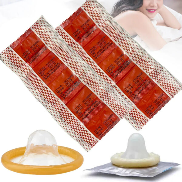 Hyaluronic Acid Condom Cock Penis Sleeve Natural Latex Lubrication Ultra Thin Condom Contraception Supplies Adults Sex Toy 성인용품