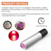 Portable Red Light Flashlight Relief Muscle Pain Infrared Lamp Led Therapy Skin Care Pet-friendly