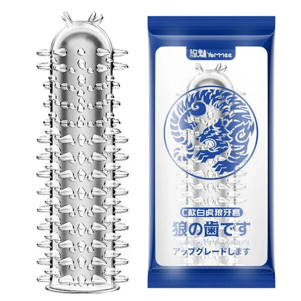 b1ea2058bd8e8feb Spike Penis Sleeve Reusable Condoms Sex Toys for Men Delay Ejaculation Penis Sleeve Contraception Cock Ring Extender 남성전용기구