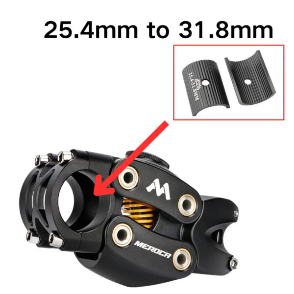 b1fb0ad19754f8db MEROCA MTB Mountain/Road Bike Suspension Stem 90/50MM Off-Road Touring Cycling Gravne Shock Absorbing Riser Four Links Stem Gym