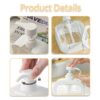 White Liquid Lotion Pump Refillable Shampoo Bottle Plastic Hand Soap Dispenser