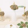b20307866084822e IPOPU Artificial Flowers, 25pcs Foam Glitter Roses Glitter Foam Rose Foam Rose with Stem for DIY Wedding Bridal Bouquet Home Party Decoration(Coffee)