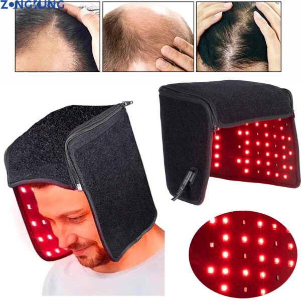 b2051dc747b9fd4e LED Red Therapy Hat 660&850nm Red&Infrared Light Growth for Hair Loss Promote Regrowth Care Cap