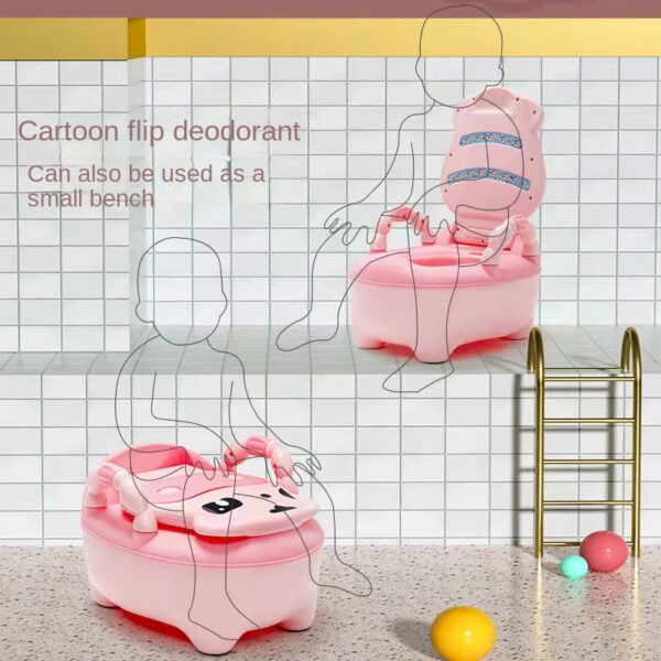 b205bf15083d098e Cute Cow Portable Baby Child Training Girls Boy Potty Kids Chair Toilet Seat Pot