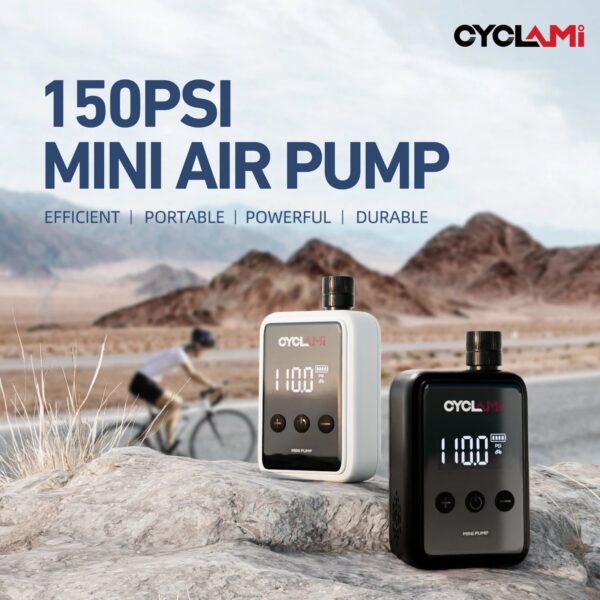 150PSI Portable Pocket Bike Electric Air Pump Schrader Presta Valve Road MINI Fast Rechargeable Compressor Tire Inflator CYCLAMI