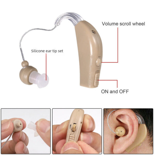 Digital Rechargeable Aids the Personal Enhancement Sound Amplifier for Elderly Hearing Loss