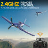 b21c2f5f222fc16e New F4U Corsair RC Plane 2.4Ghz 4CH 400mm Wingspan One-Key Aerobatic RTF Remote Control Aircraft Toys Gifts for Children