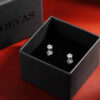 b224e2d378eb028e OEVAS Real 0.1ct 0.5ct D Color Moissanite Stud Earrings For Women Top Quality 100% 925 Sterling Silver Wedding Jewelry